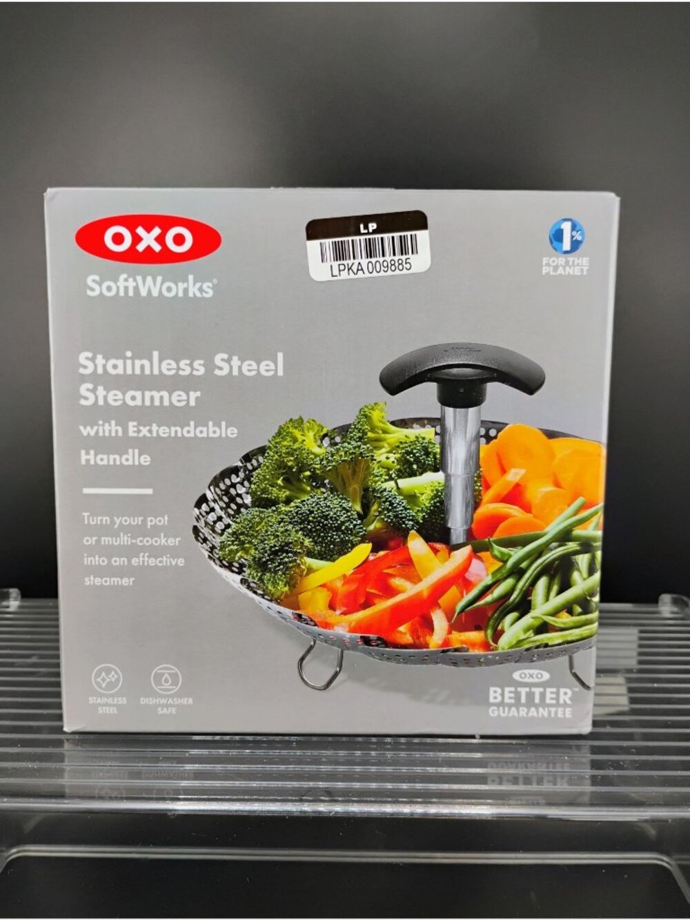 Oxo SoftWorks Stainless Steel Steamer With Extendable Handle